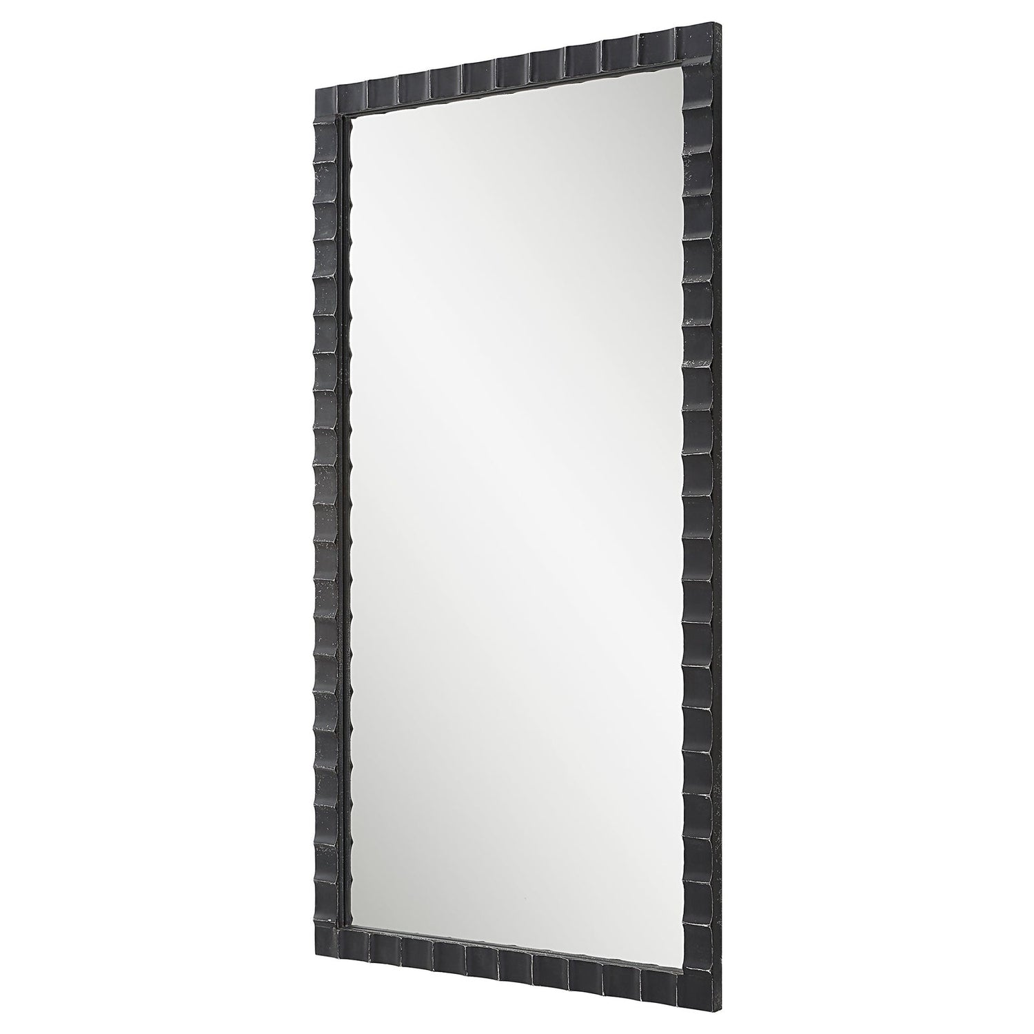 Dandridge Black Industrial Mirror | Uttermost | Home Elegance USA