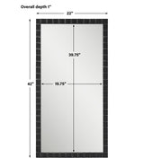 Dandridge Black Industrial Mirror | Uttermost | Home Elegance USA