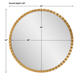 Dandridge Gold Round Mirror | Uttermost | Home Elegance USA