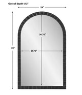 Dandridge Black Arch Mirror | Uttermost | Home Elegance USA