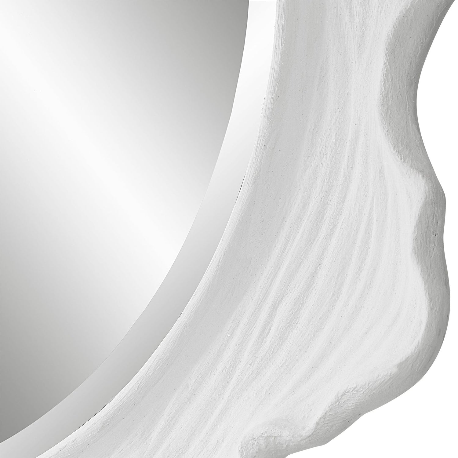 Uttermost Sea Coral White Round Mirror - Home Elegance USA