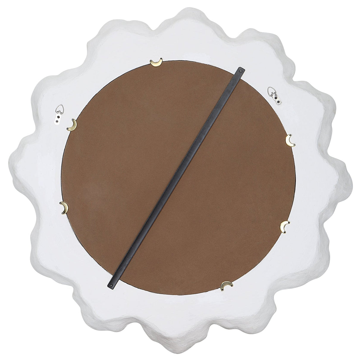 Uttermost Sea Coral White Round Mirror - Home Elegance USA