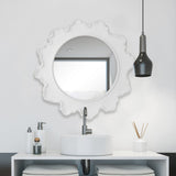 Uttermost Sea Coral White Round Mirror - Home Elegance USA