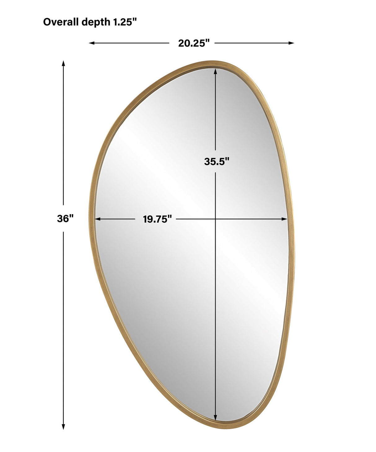 Boomerang Gold Mirror | Uttermost | Home Elegance USA