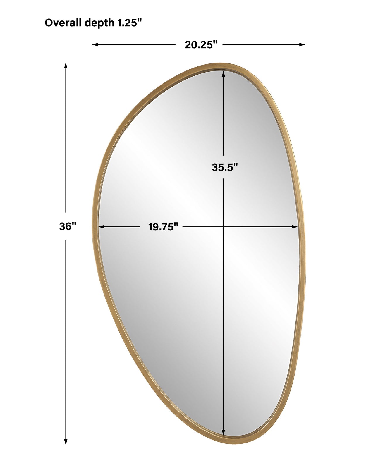 Boomerang Gold Mirror | Uttermost | Home Elegance USA