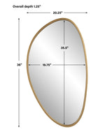 Boomerang Gold Mirror | Uttermost | Home Elegance USA