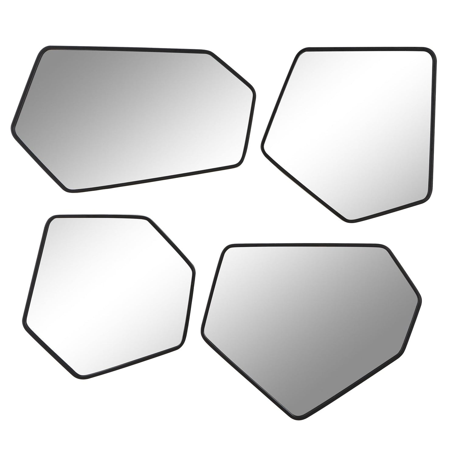 Uttermost Linneah Black Mirrors - Set Of 4 - Home Elegance USA