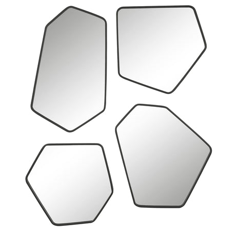 Uttermost Linneah Black Mirrors - Set Of 4 - Home Elegance USA