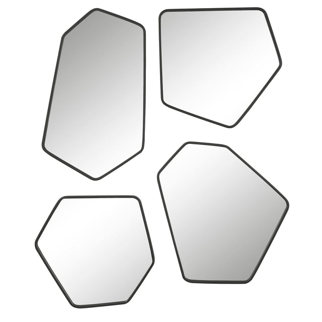 Uttermost Linneah Black Mirrors - Set Of 4 - Home Elegance USA