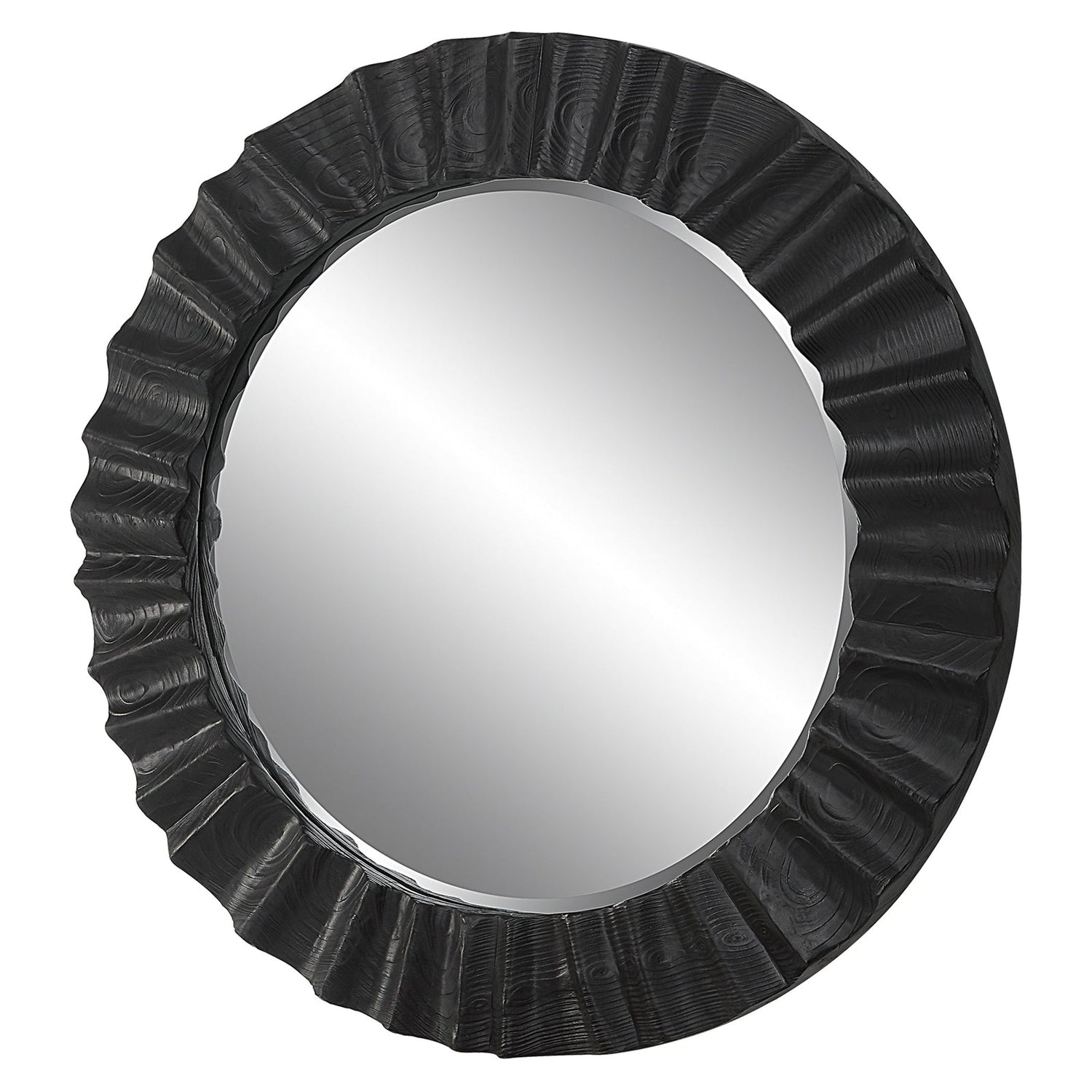 Caribou Dark Espresso Round Mirror | Uttermost | Home Elegance USA