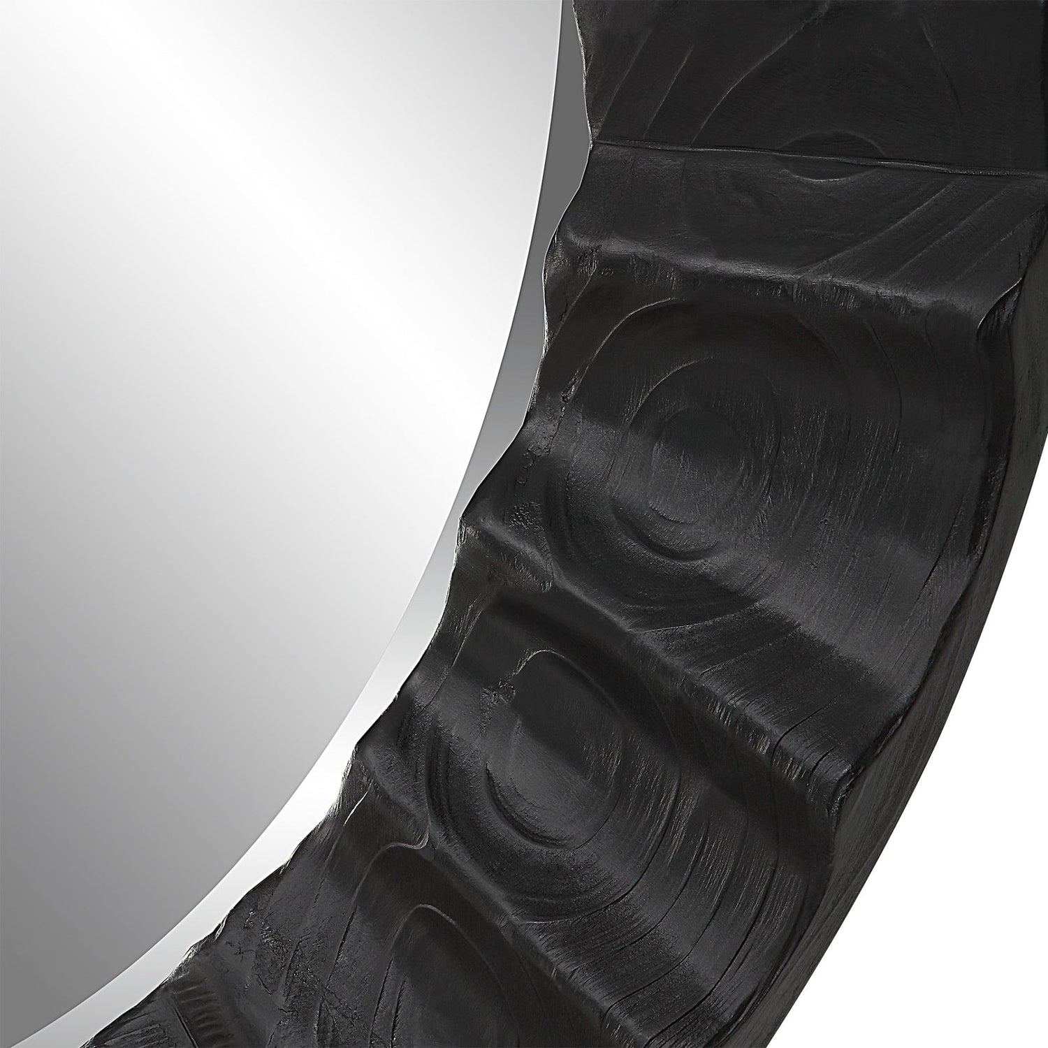 Caribou Dark Espresso Round Mirror | Uttermost | Home Elegance USA