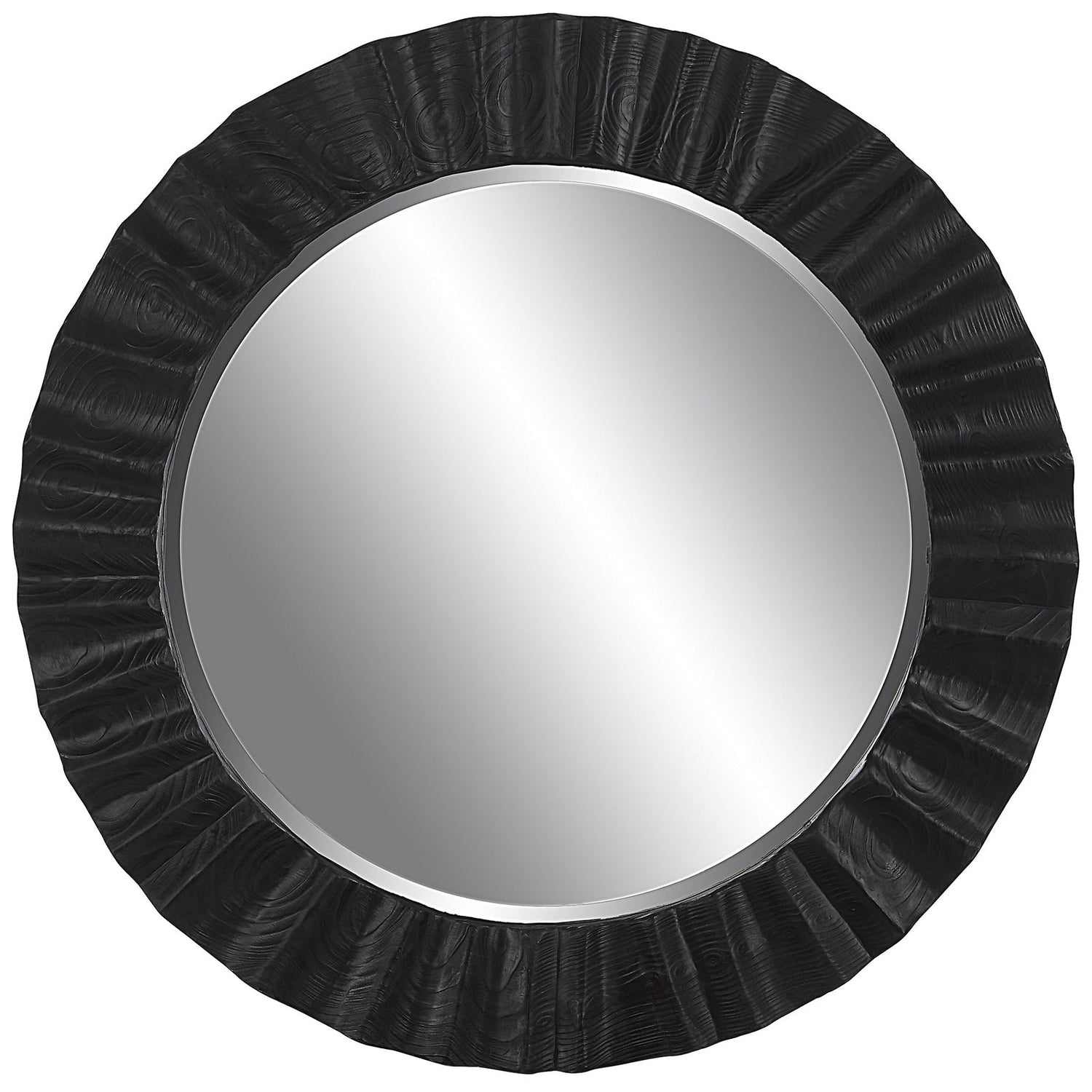 Caribou Dark Espresso Round Mirror | Uttermost | Home Elegance USA