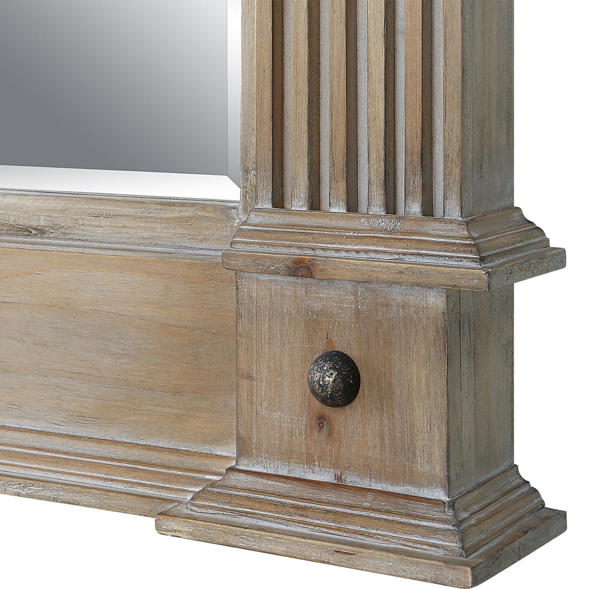 Uttermost Mcallister Natural Wood Oversized Mirror - Home Elegance USA