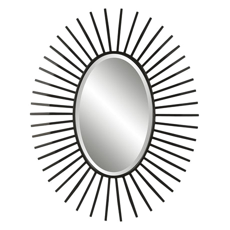 Uttermost Starstruck Black Oval Mirror - Home Elegance USA