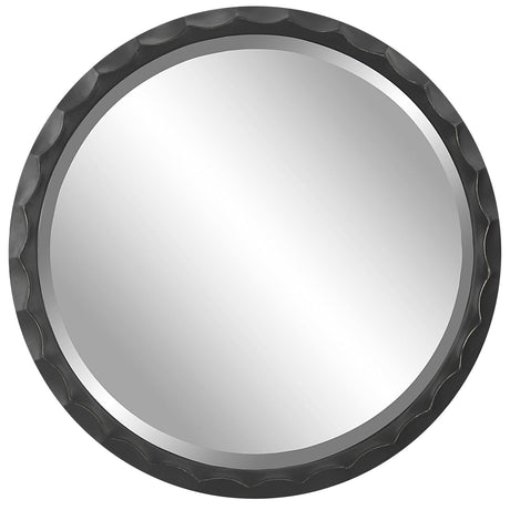Uttermost Scalloped Edge Round Mirror - Home Elegance USA