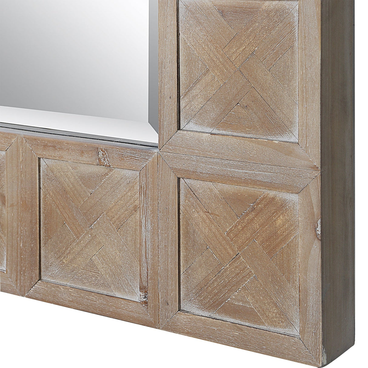 Uttermost Ranahan Rustic Farmhouse Mirror - Home Elegance USA