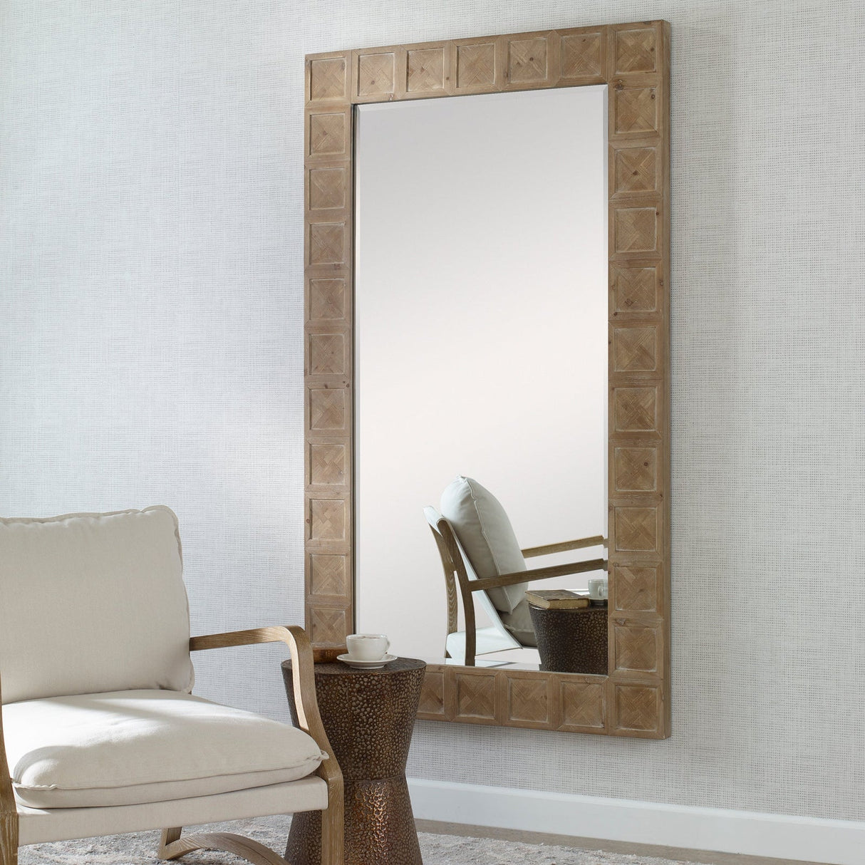 Uttermost Ranahan Rustic Farmhouse Mirror - Home Elegance USA