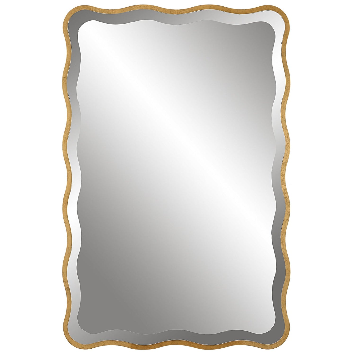 Aneta Gold Scalloped Mirror | Uttermost | Home Elegance USA