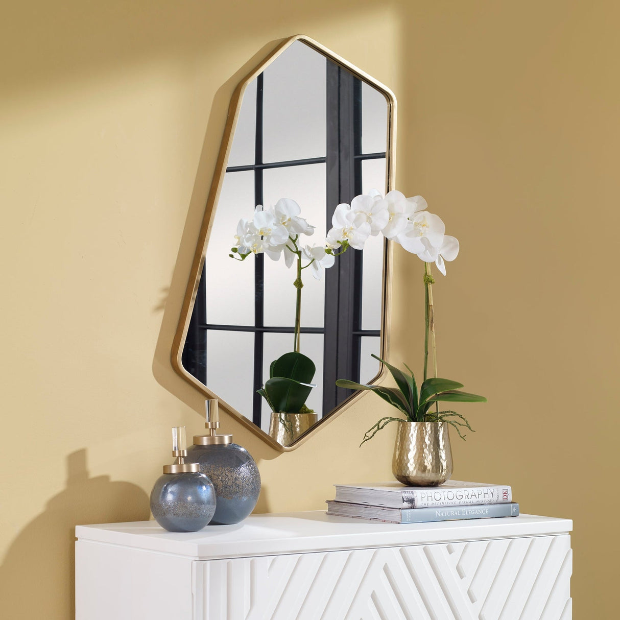 Uttermost Linneah Large Gold Mirror - Home Elegance USA