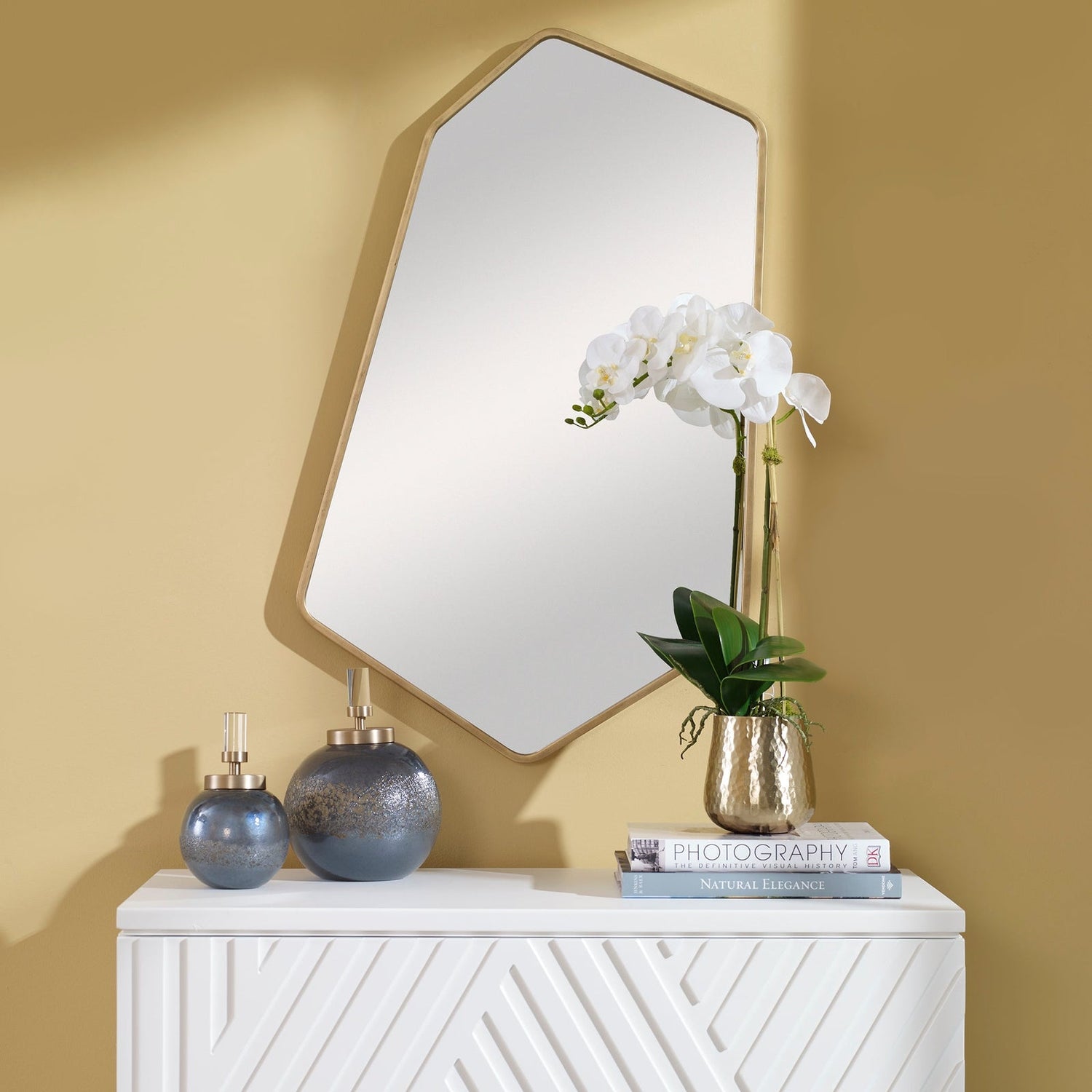 Uttermost Linneah Large Gold Mirror - Home Elegance USA