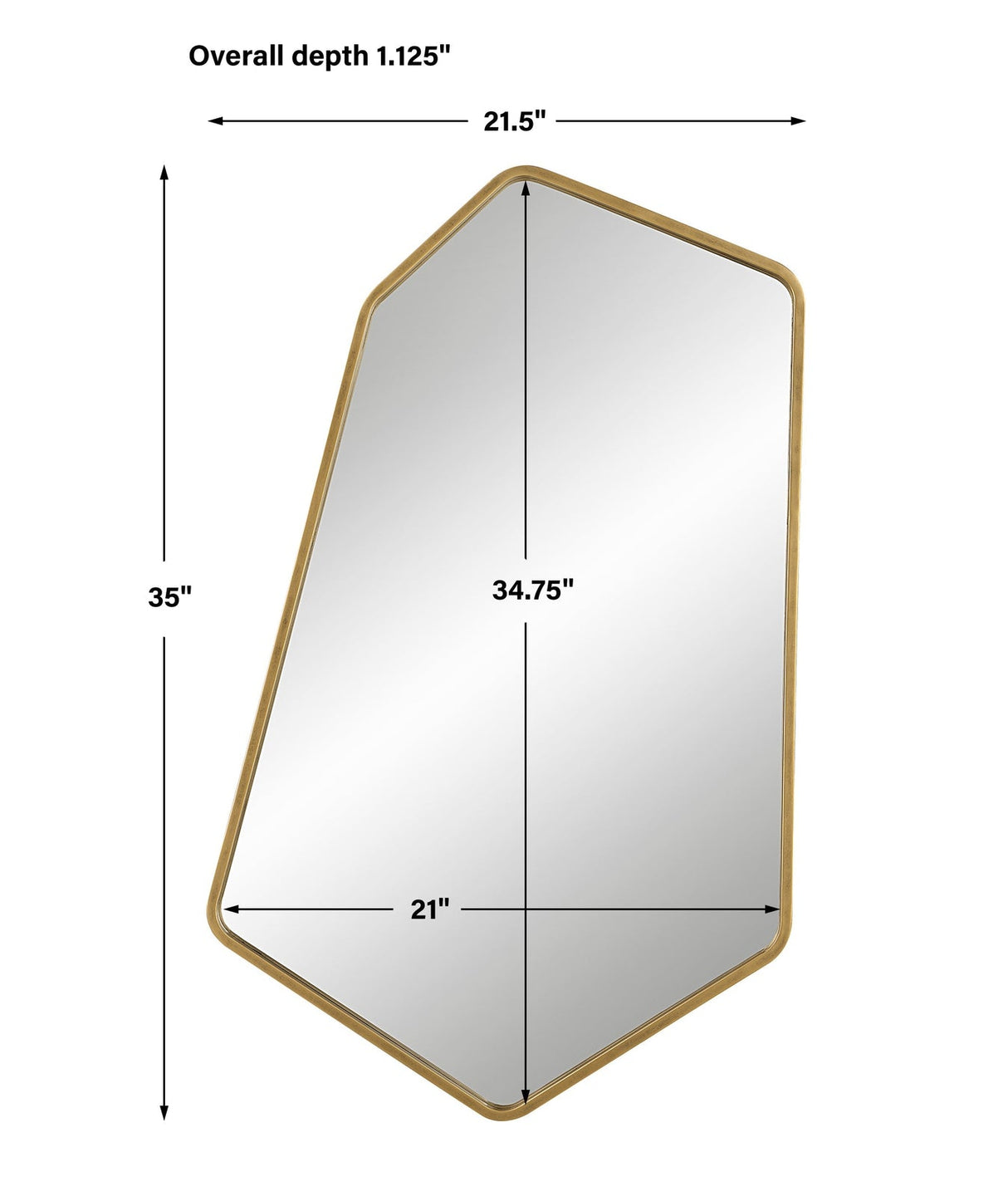Uttermost Linneah Large Gold Mirror - Home Elegance USA