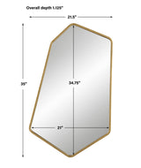 Uttermost Linneah Large Gold Mirror - Home Elegance USA
