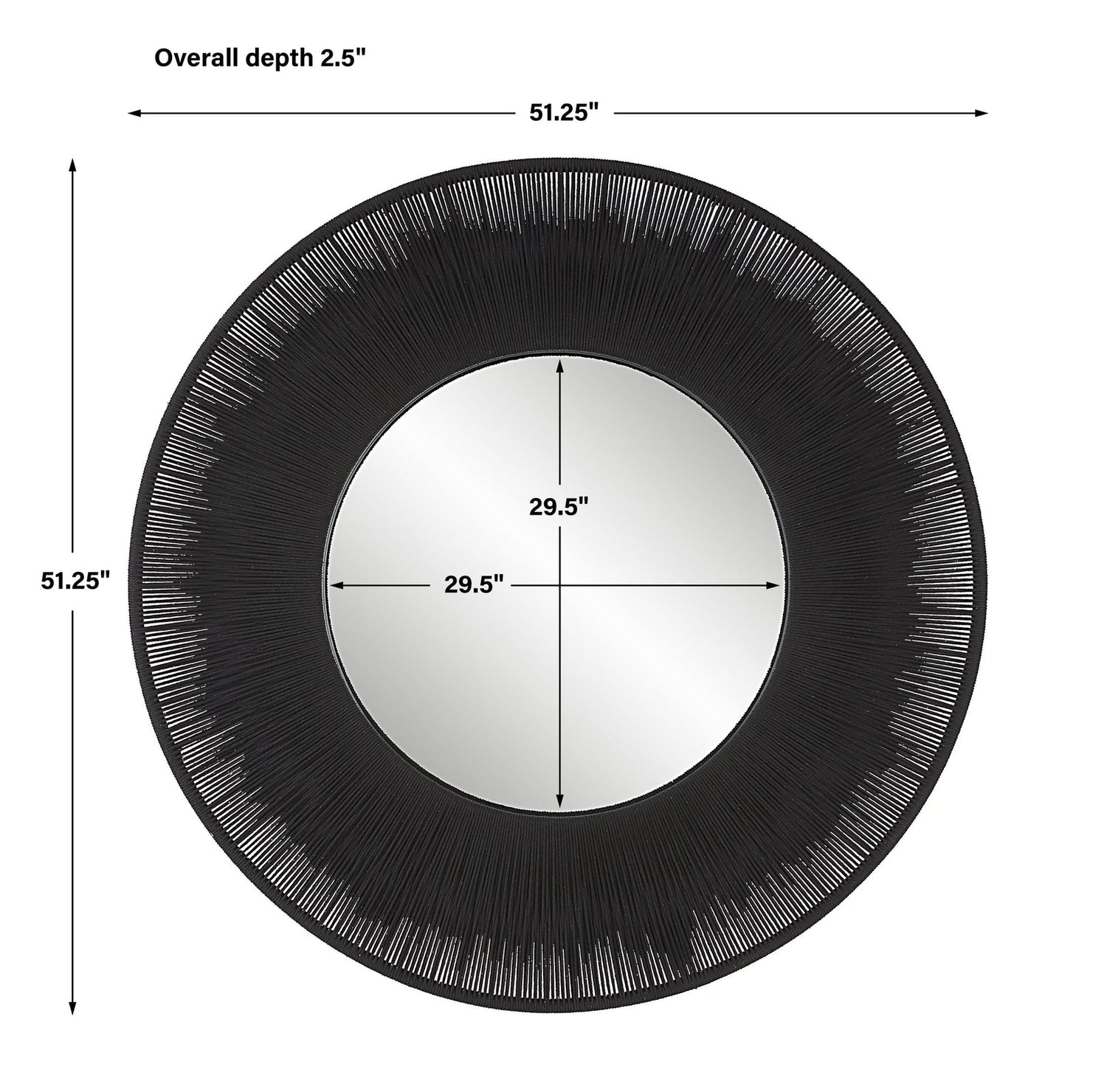 Uttermost Sailor'S Knot Round Mirror - Home Elegance USA