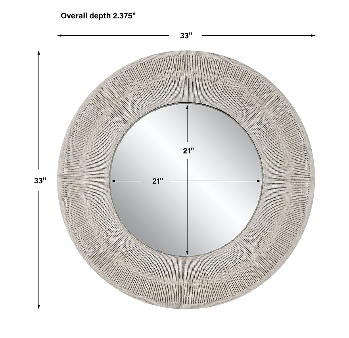 Uttermost Sailor'S Knot Round Mirror - Home Elegance USA