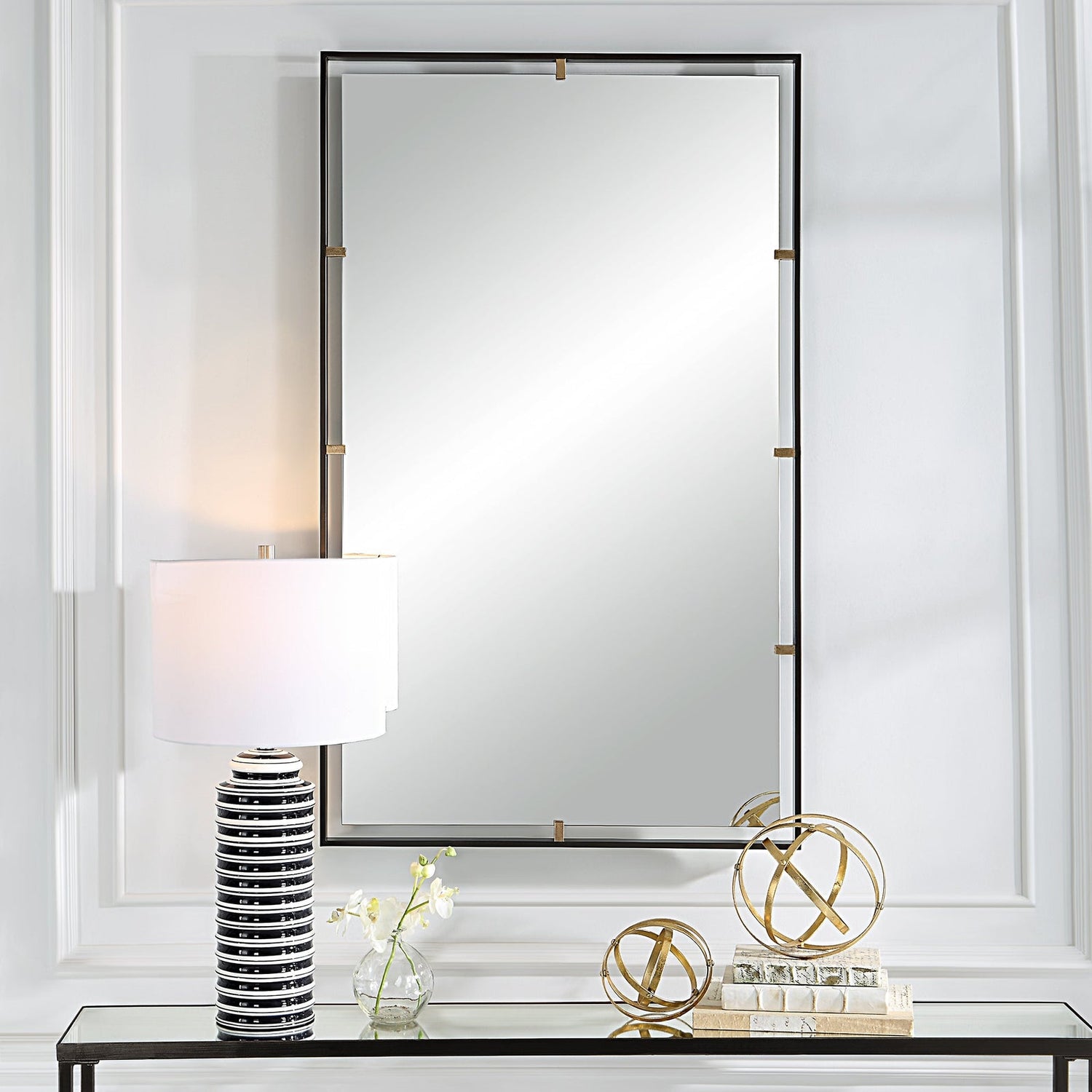 Uttermost Egon Rectangular Bronze Mirror - Home Elegance USA