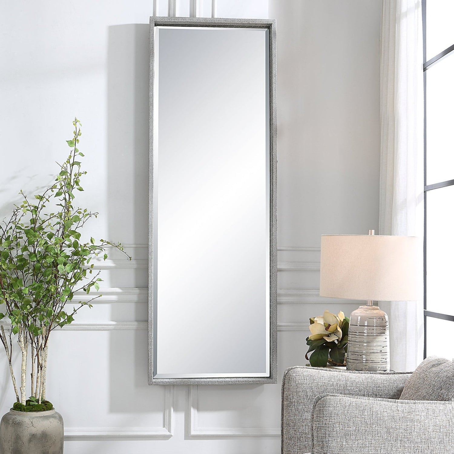 Uttermost Omega Oversized Silver Mirror - Home Elegance USA