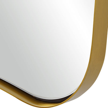 Belvoir Large Antique Brass Mirror | Uttermost | Home Elegance USA