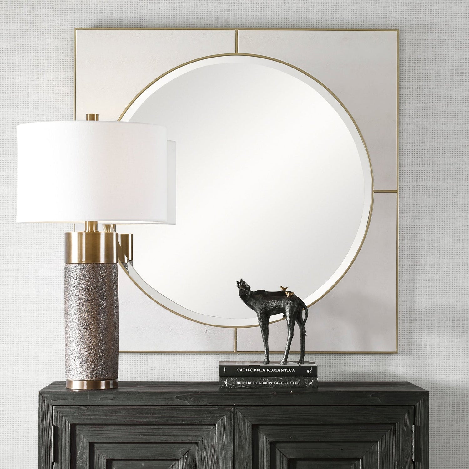 Cyprus White Square Mirror | Uttermost | Home Elegance USA