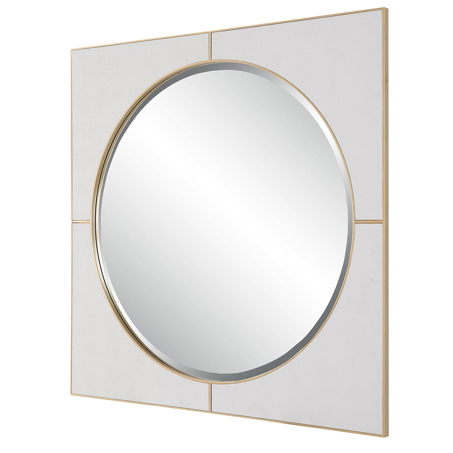 Cyprus White Square Mirror | Uttermost | Home Elegance USA