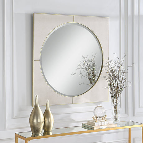 Cyprus White Square Mirror | Uttermost | Home Elegance USA