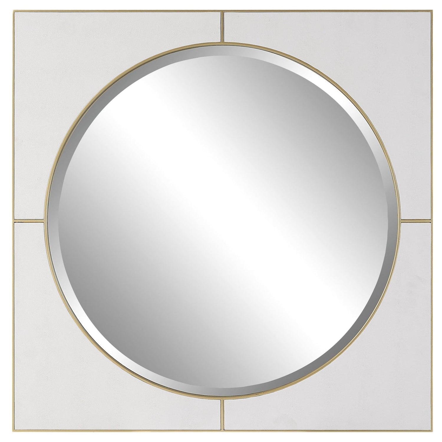Cyprus White Square Mirror | Uttermost | Home Elegance USA