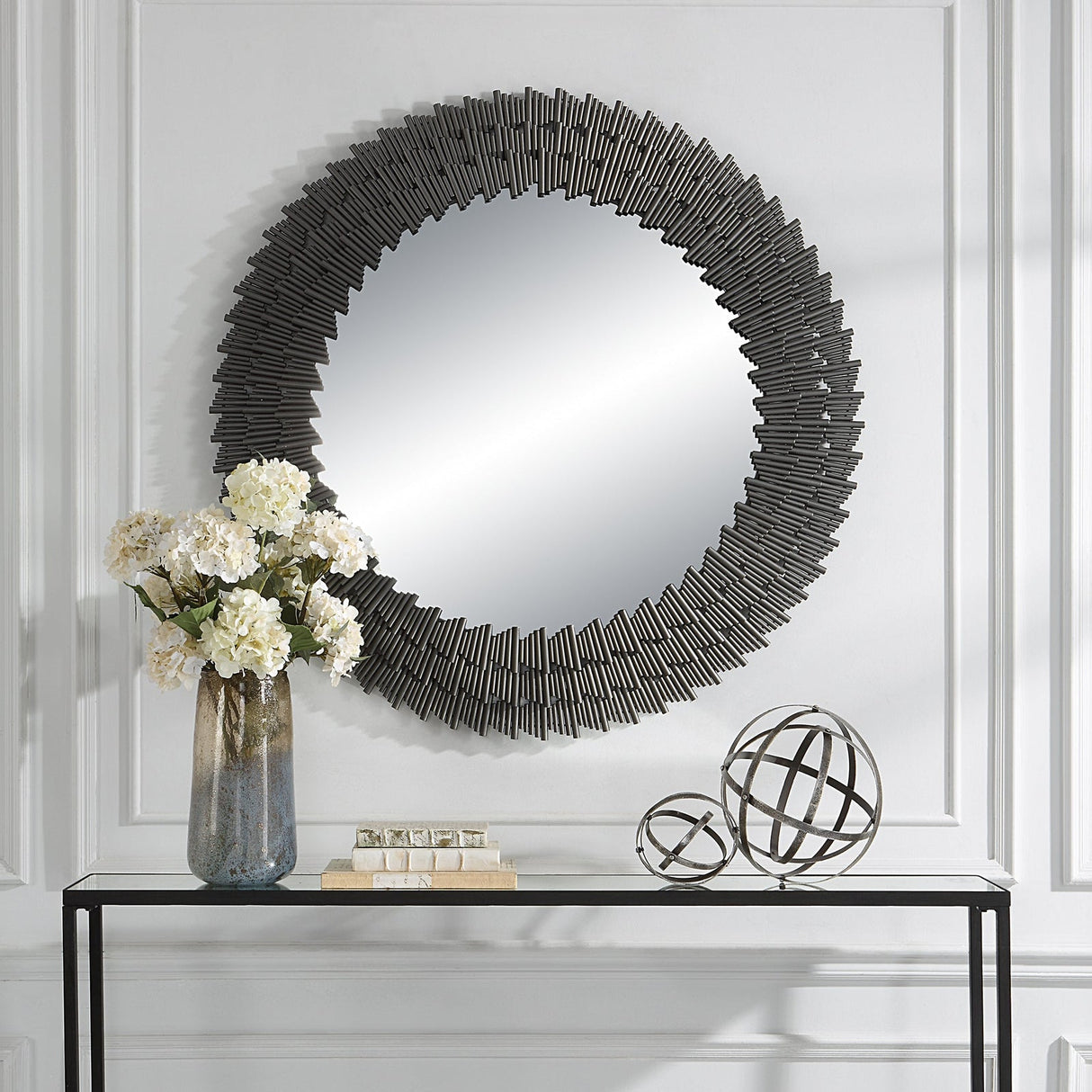 Uttermost Illusion Modern Round Mirror - Home Elegance USA