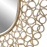 Uttermost Swirl Round Gold Mirror - Home Elegance USA