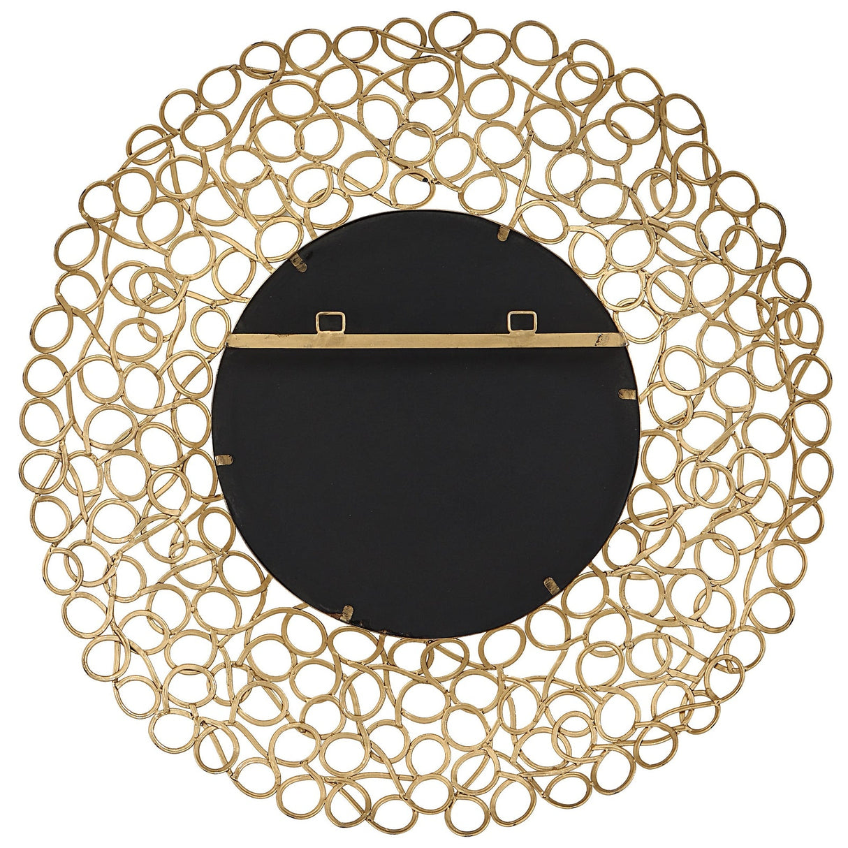 Uttermost Swirl Round Gold Mirror - Home Elegance USA