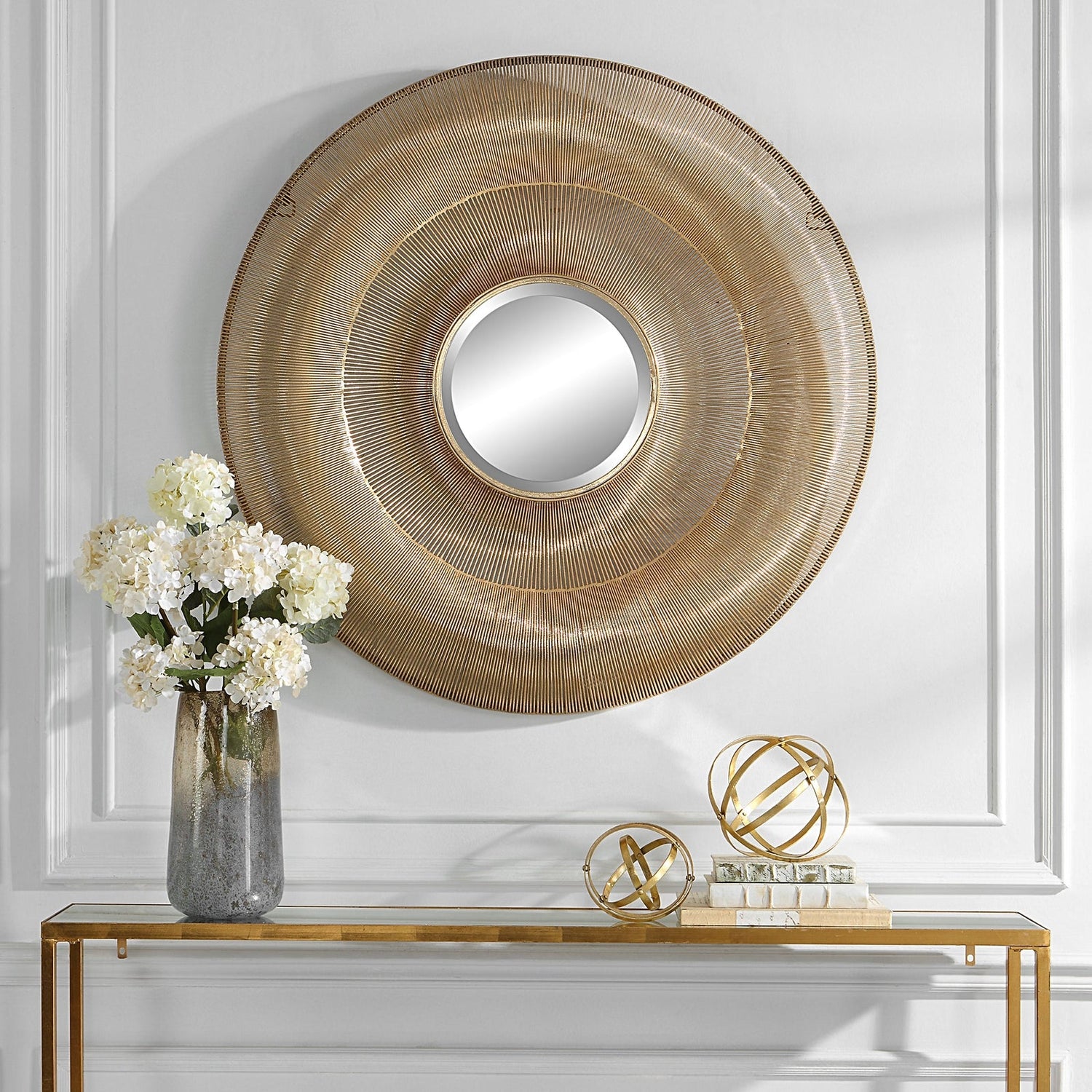 Bauble Round Gold Mirror | Uttermost | Home Elegance USA
