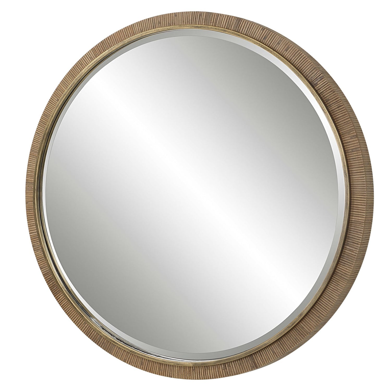 Uttermost Paradise Round Rattan Mirror - Home Elegance USA