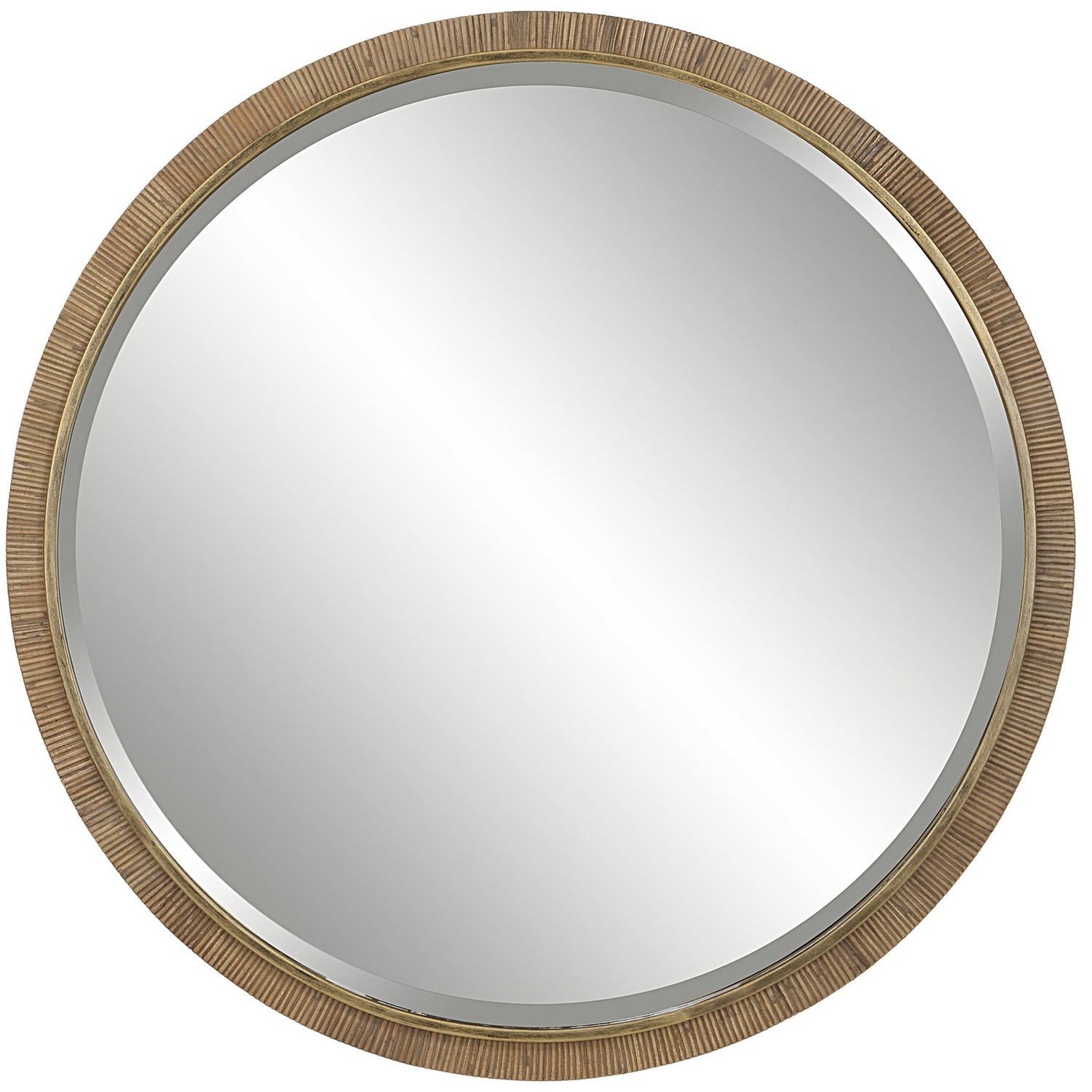 Uttermost Paradise Round Rattan Mirror - Home Elegance USA