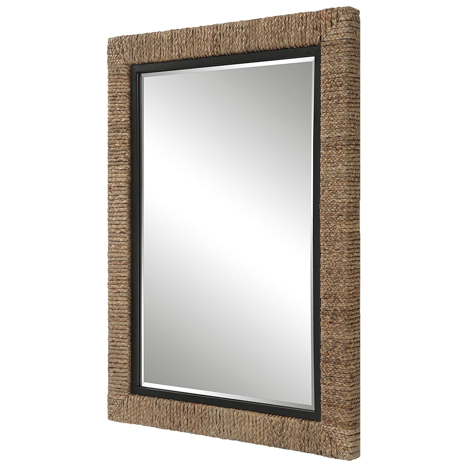 Uttermost Island Braided Straw Mirror - Home Elegance USA