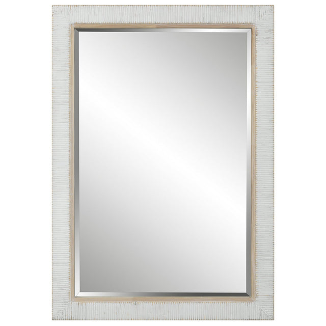 Cape Whitewashed Rattan Mirror | Uttermost | Home Elegance USA