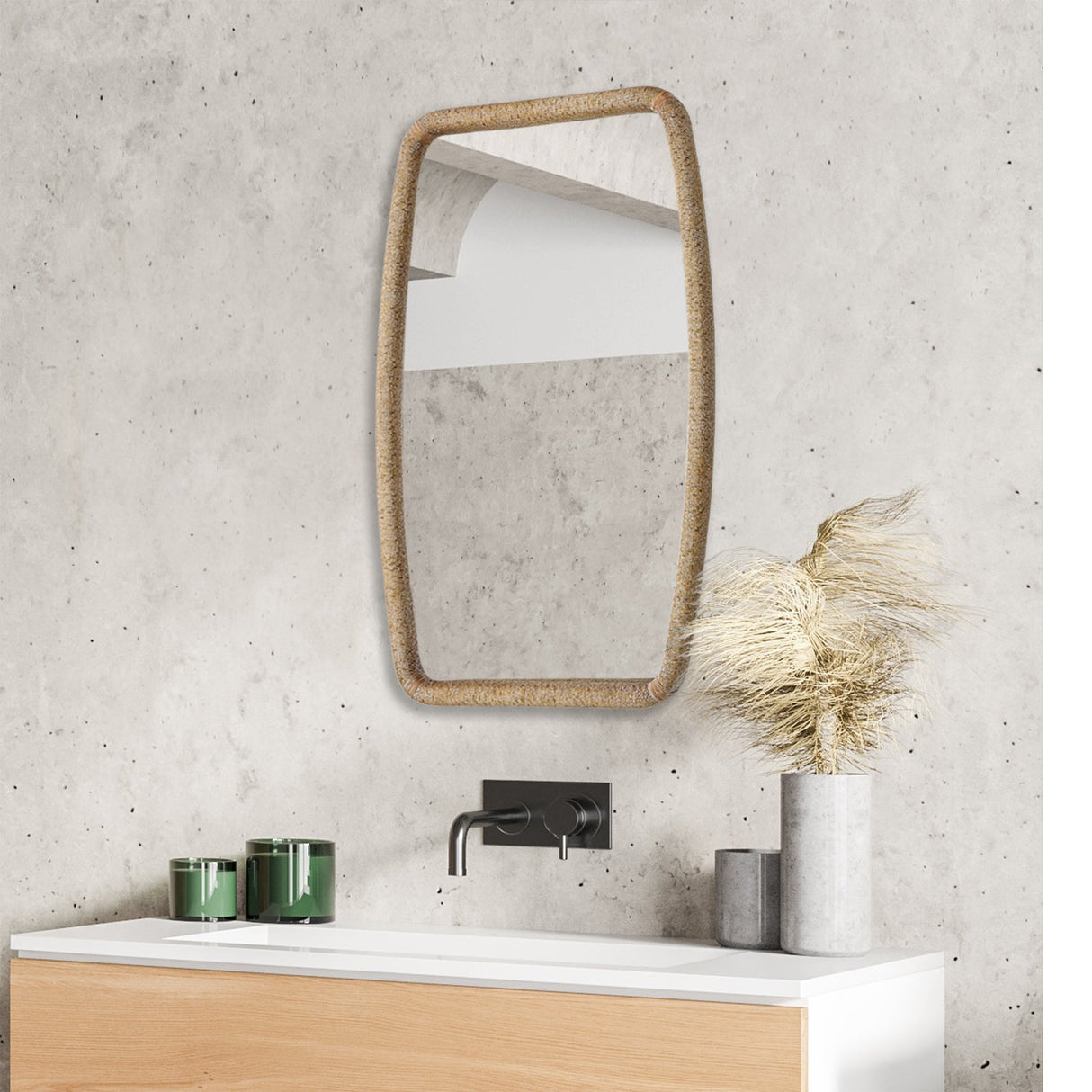 Uttermost Tiki Rattan Mirror - Home Elegance USA