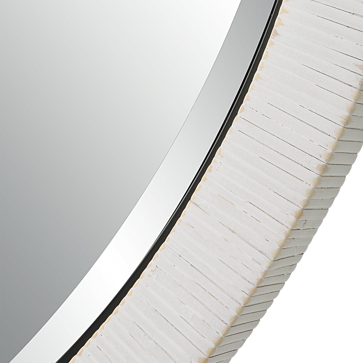 Uttermost Granada Whitewash Round Mirror - Home Elegance USA