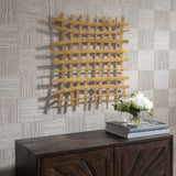 Uttermost Gridlines Gold Metal Wall Decor - Home Elegance USA