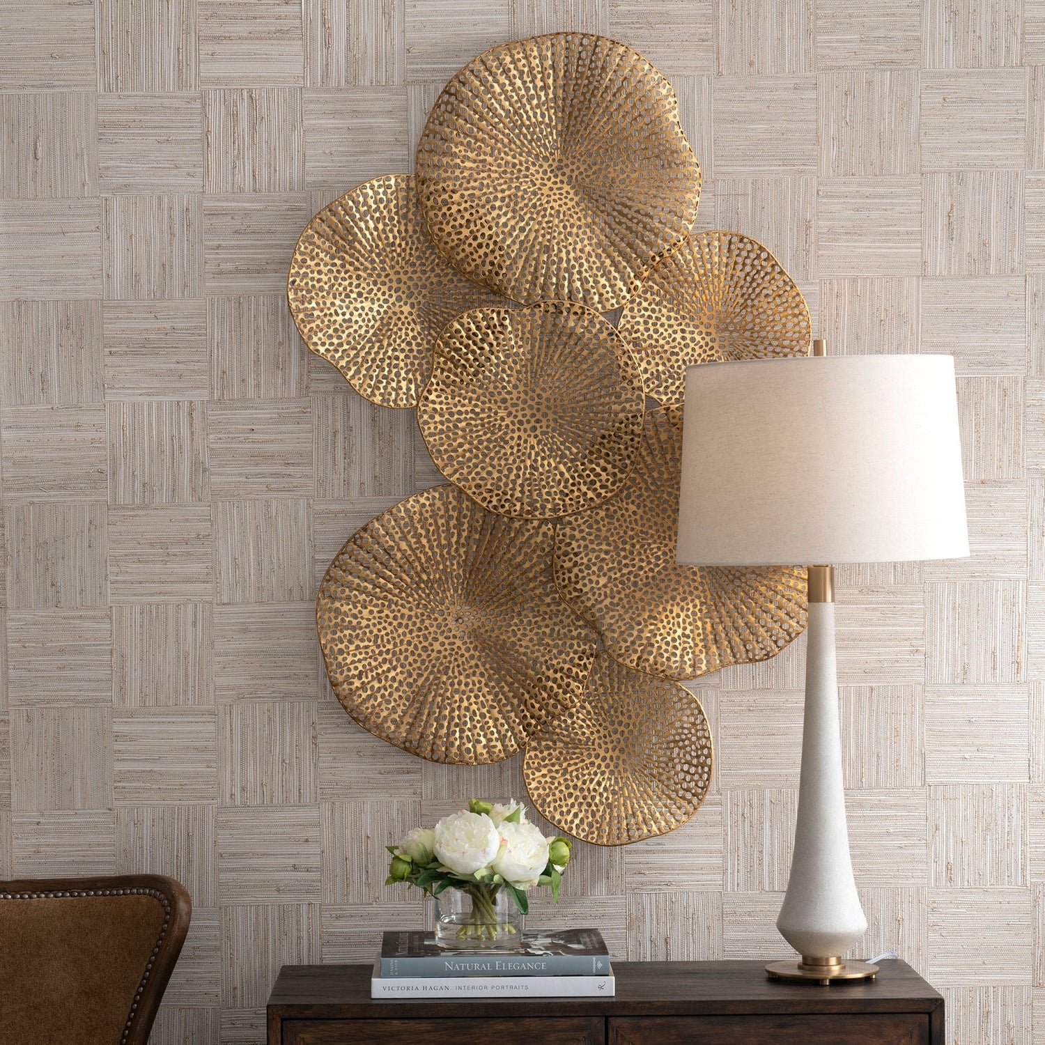 Uttermost Ripley Gold Metal Wall Art - Home Elegance USA