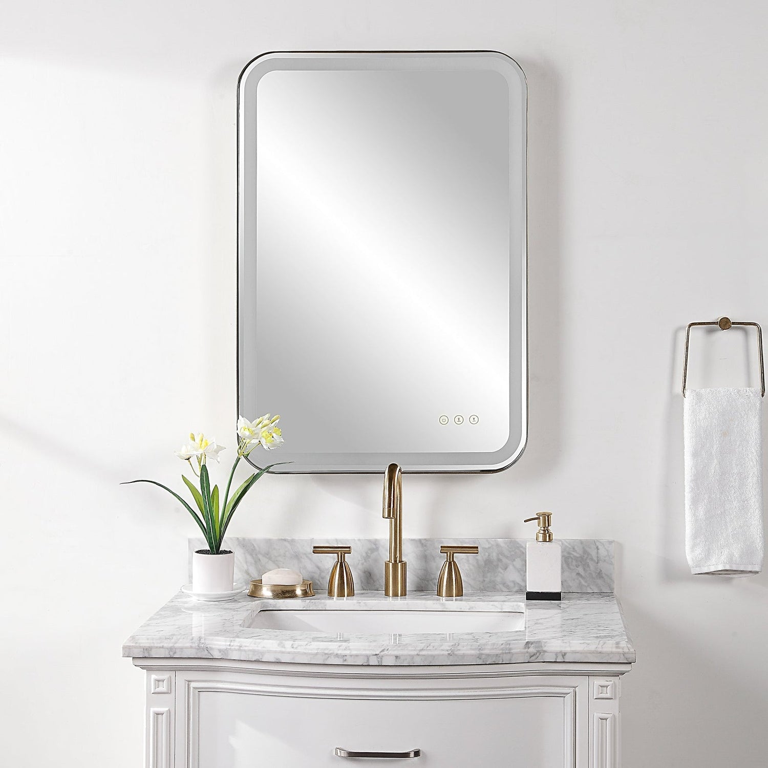 Crofton Lighted Vanity Mirror | Uttermost | Home Elegance USA