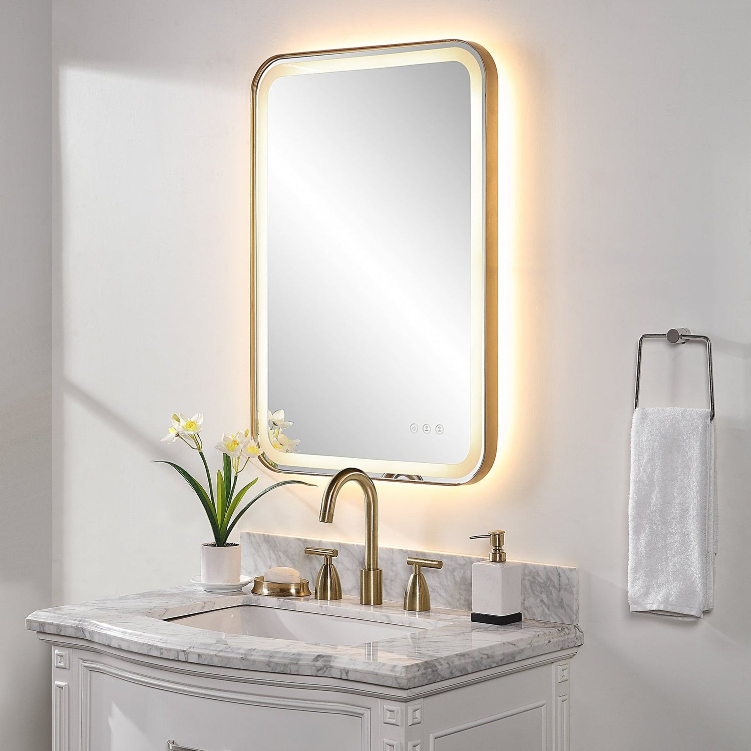Crofton Lighted Vanity Mirror | Uttermost | Home Elegance USA