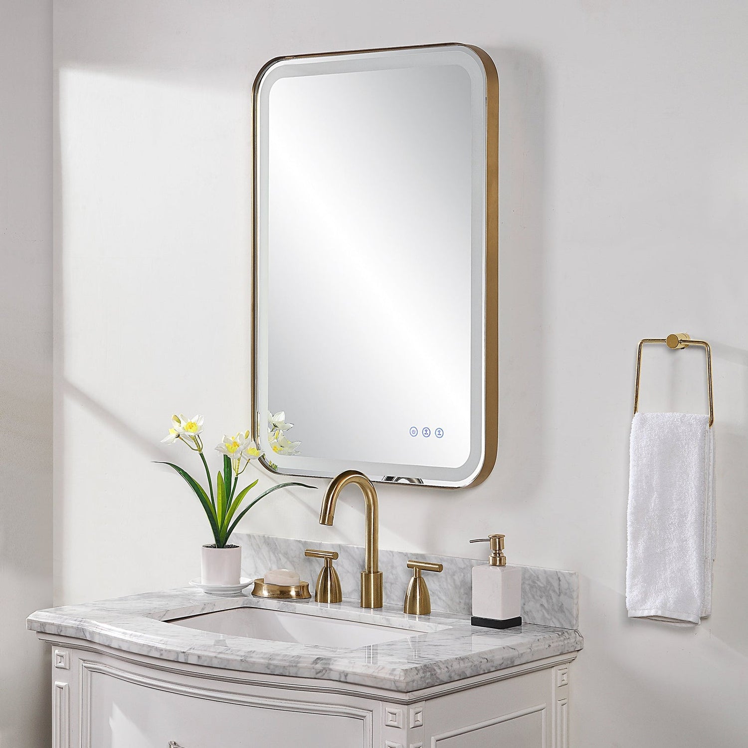 Crofton Lighted Vanity Mirror | Uttermost | Home Elegance USA